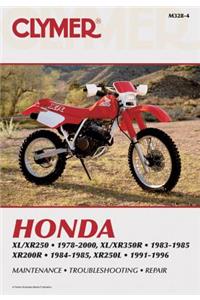 Honda XL/XR250 (1978-2000) & XL/XR350R (1983-1985) Motorcycle Service Repair Manual