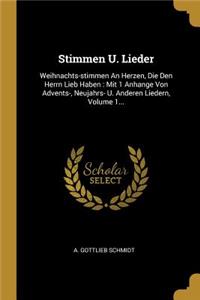 Stimmen U. Lieder