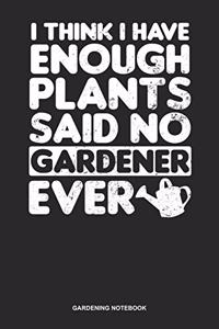Gardening Notebook