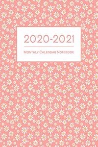 2020-2021 Monthly Calendar Notebook