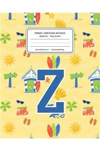 Primary Composition Notebook Grades K-2 Story Journal Z