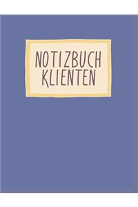 Notizbuch Klienten