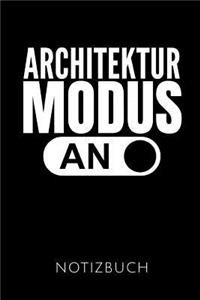 Architektur Modus an Notizbuch