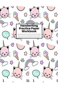 Handwriting Practice Paper Workbook