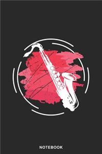 Saxophone Instrument Art Graphic Notebook