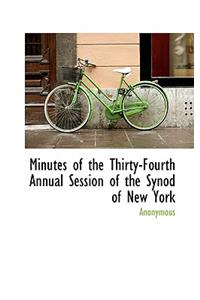 Minutes of the Thirty-Fourth Annual Session of the Synod of New York