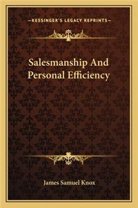 Salesmanship and Personal Efficiency