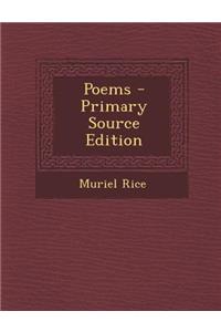 Poems - Primary Source Edition