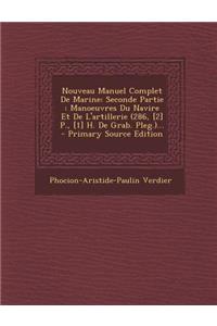 Nouveau Manuel Complet de Marine