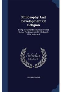 Philosophy And Development Of Religion