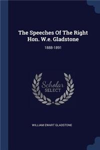 Speeches Of The Right Hon. W.e. Gladstone