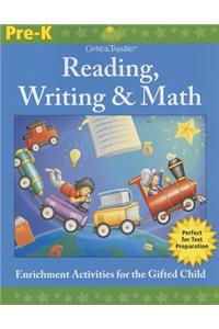 Gifted & Talented: Reading, Writing & Math, Grade Pre-K