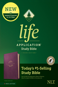 NLT Life Application Study Bible, Third Edition (Leatherlike, Purple, Indexed, Red Letter)