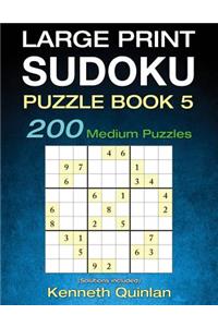 Large Print SUDOKU Puzzle Book 5