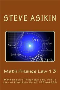 Math Finance Law 13