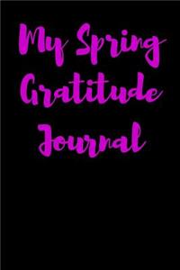 My Spring Gratitude Journal