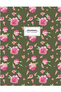 Journal Floral. Green & Pink. Soft Cover (Journals To Write In)