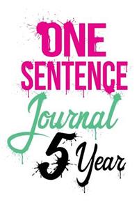 One Sentence Journal 5 Year