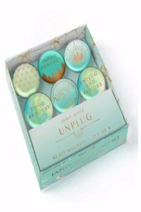 Unplug Glass Magnet Set (Set of 6)