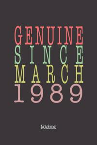 Genuine Since March 1989