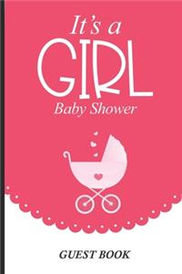 It's A Girl Baby Shower Guest Book