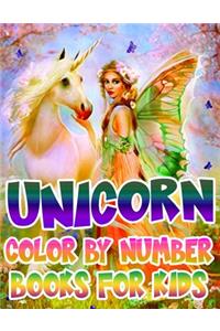 Unicorn Color By Number Books For Kids