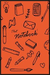 That Red Comic Tool Notebook