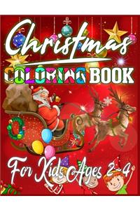 Christmas Coloring Book For Kids Ages 2-4