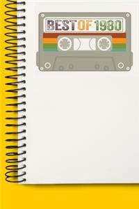 Best Of 1980 Made In 1980 Vintage 1980 Birthday Gift A beautiful personalized