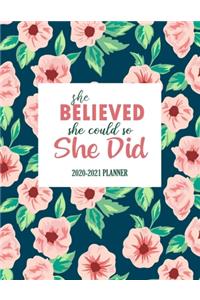 She believed she could so she did