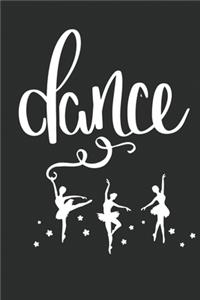 Dancing Ballerina Ballet Notebook