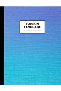Foreign Language Notebook