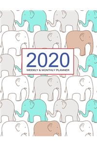 2020 Planner Weekly & Monthly 8.5x11 Inch
