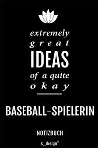 Notizbuch für Baseball-Spieler / Baseball-Spielerin