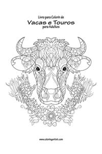 Livro para Colorir de Vacas e Touros para Adultos