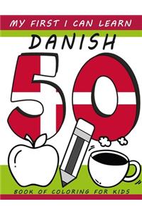 My First I Can Learn Danish Book of Coloring For Kids