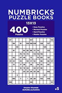 Numbricks Puzzle Books - 400 Easy to Master Puzzles 13x13 (Volume 5)