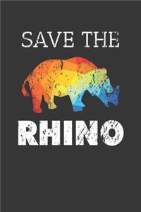 Save The Rhino Notebook