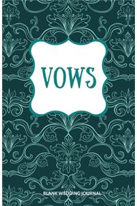 Vows Small Size Blank Journal-Wedding Vow Keepsake-5.5