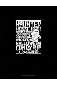 Haunted House Boo! Pumpkins Scream Trick or Treat Wicked Halloween Candy Rip Costume