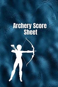 Archery score sheet