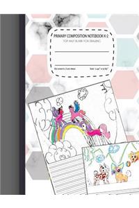 primary notebook grades k-2 Top Half Blank For Drawing 60 sheets/120 pages