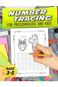 Number Tracing Book for Preschoolers and Kids Ages 3-5