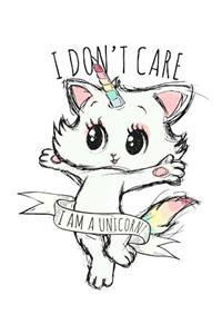 Kitten Unicorn Composition Book