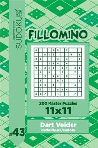 Sudoku Fillomino - 200 Master Puzzles 11x11 (Volume 43)