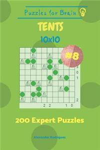 Puzzles for Brain Tents - 200 Expert Puzzles 10x10 vol. 8