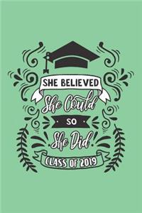 She Believed She Could So She Did Class of 2019