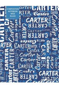 Carter Composition Notebook Wide Ruled