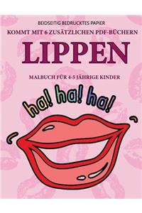Malbuch für 4-5 jährige Kinder (Lippen)