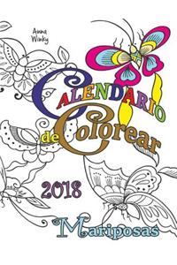 Calendario de Colorear 2018 Mariposas